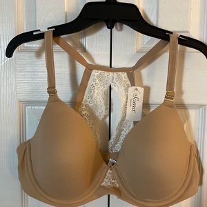 NWT Soma racer back bra! Soft tan/ivory
